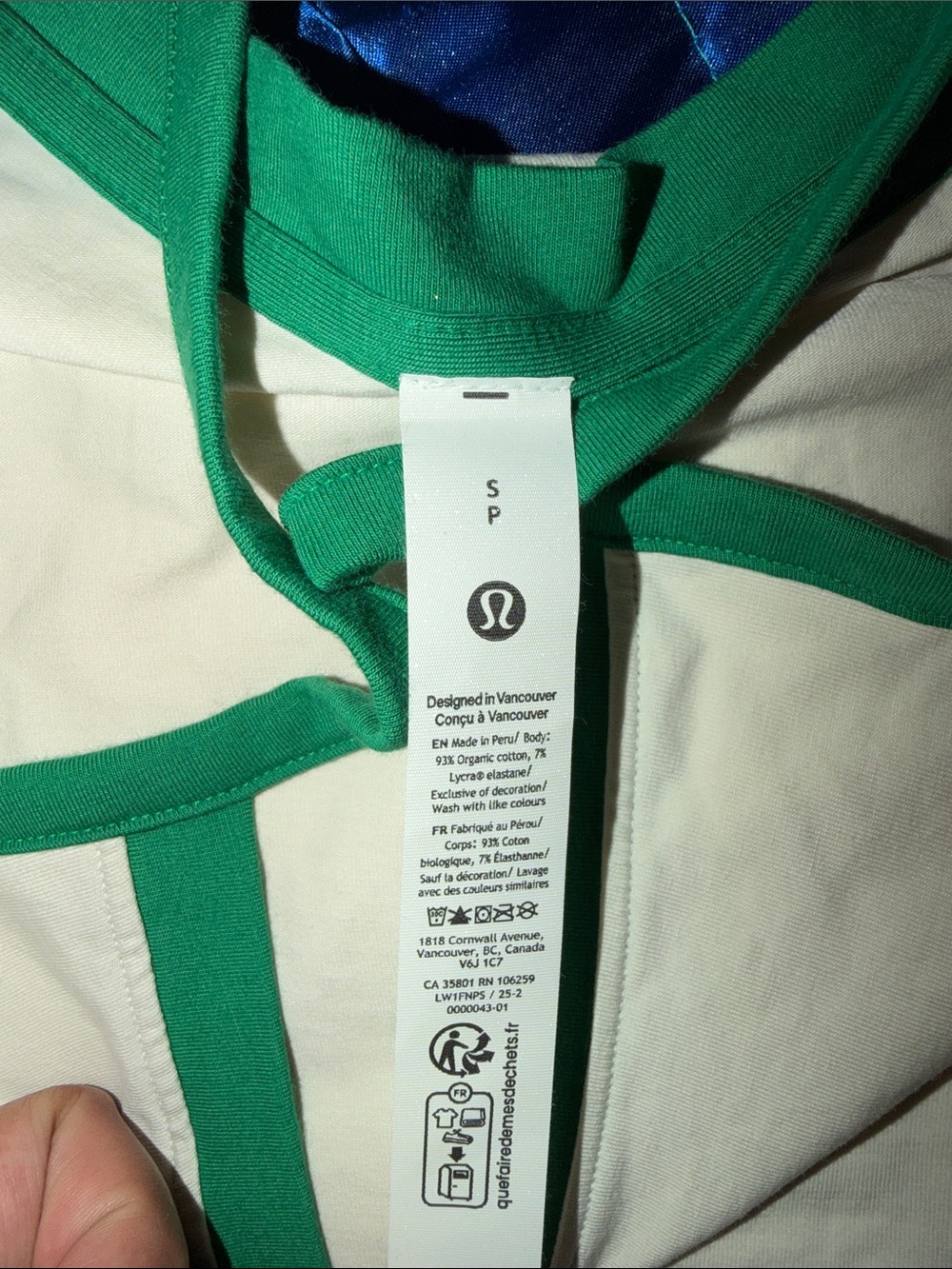 ORGANIC COTTON HIGH-NECK RINGER TANK. - Picture 3 of 7